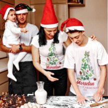 Cute Mouse i Träd Berries Löv Familj Namn Julafton