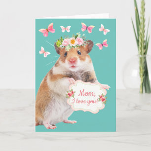 Cute Mouse Mors dag Helgkort