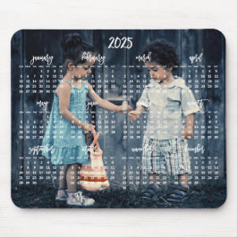 Cute Mouse Pad Photo Calendar 2025 Musmatta