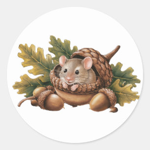 Cute Mouse Stickers Runt Klistermärke