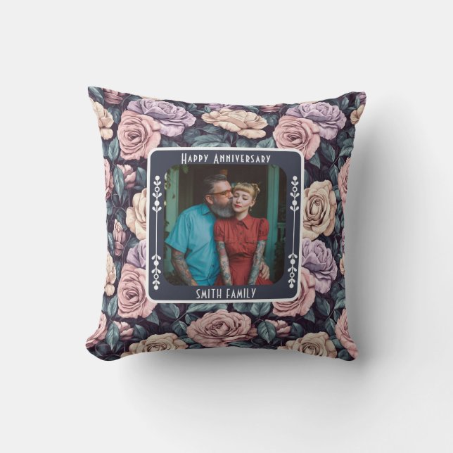 Cute Mr And Mrs Vow Renewal Throw Pillow  Kudde (Framsida)