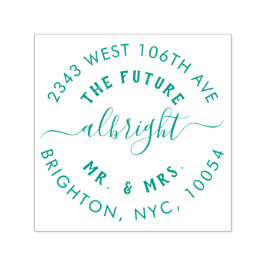 Cute Mr. & Mrs. Bröllop, Returadress Självfärgande Stämpel