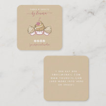 Cute Muffins Cream Bakery Social Media Beige Chic