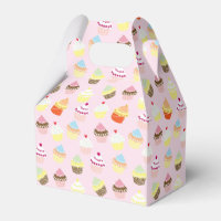 Cute Muffins Mönster Pastel Rosa