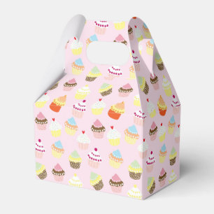 Cute Muffins Mönster Pastellets Rosa Presentaskar