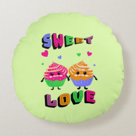 Cute-muffinsar Rund Kudde