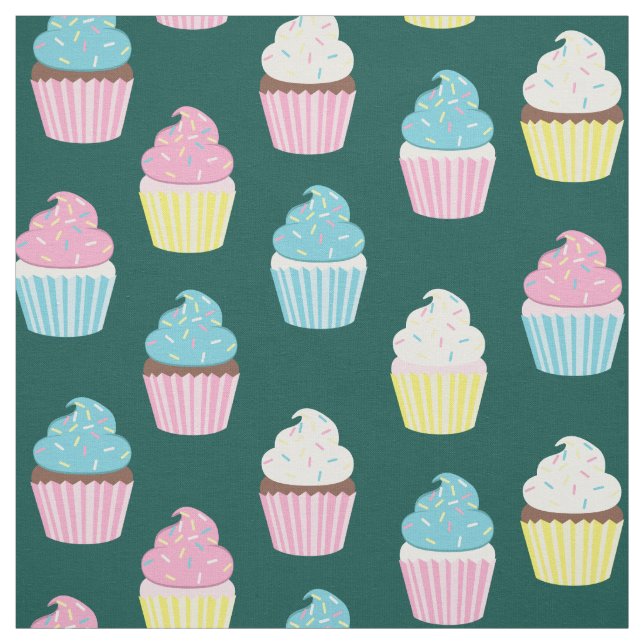 Cute Muffinss Kids Bakery Trets Tyg (Provkarta)