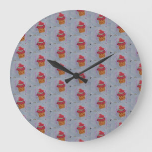 Cute Muffinss Round Clock Stor Klocka