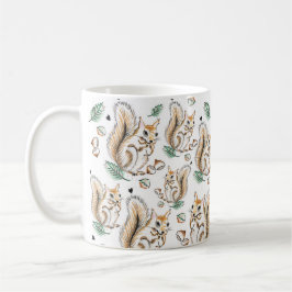 Cute mug with adorable squirrels pattern kaffemugg