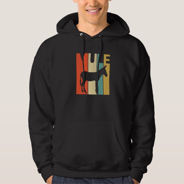 Cute Mule Animal Hoodie (Framsida)
