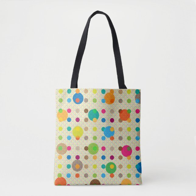 Cute Multicolor Polka dots Tygkasse (Framsida)