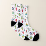 Cute Multicolor Robot Mönster Theme Strumpor<br><div class="desc">En snygg flerfärgad robotbarnsdesign som passar perfekt för Barns födelsedagsfester och gåvor,  sovrumsretor och personligens skolessentialer. En söt perfekt för robotdesign i hand plockade för alla som har kärlek-robotar,  artificiell intelligens,  sci fi och söta barn.</div>