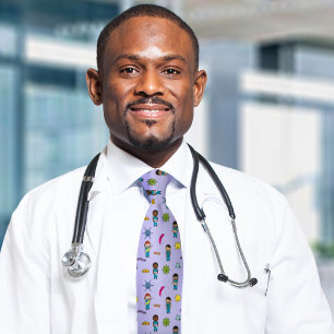 Cute Multicultural Germ Fighting Docs and Nurses Slips