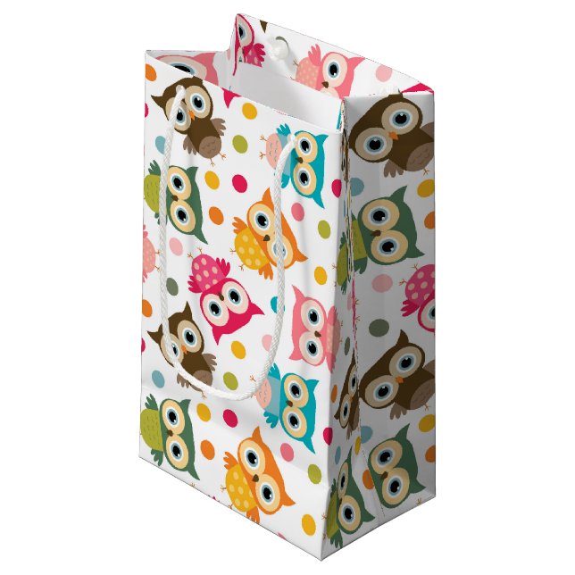 Cute multifärgad uggla mönster (Framsidan Vinklad)