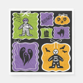 Cute Mummy Coquette Halloween Pappersservett