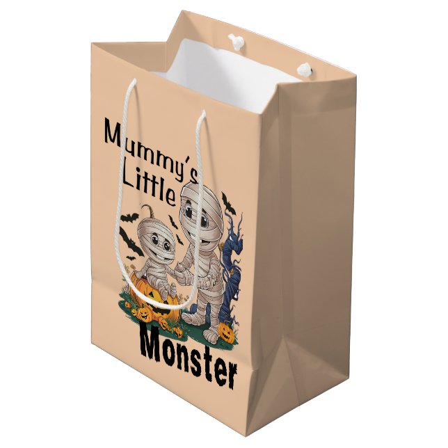 Cute Mummy's Little Monster Funny Halloween Party (Framsidan Vinklad)