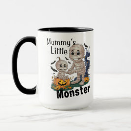 Cute Mummy's Little Monster Funny Halloween Party Mugg
