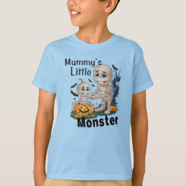 Cute Mummy's Little Monster Funny Halloween Party T Shirt