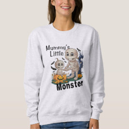 Cute Mummy's Little Monster Funny Halloween Party T Shirt