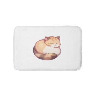Cute Munchkin Cat Sleeping Classic T-Shirt Badrumsmatta