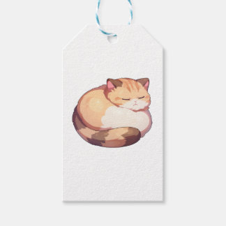 Cute Munchkin Cat Sleeping Classic T-Shirt Presentetikett