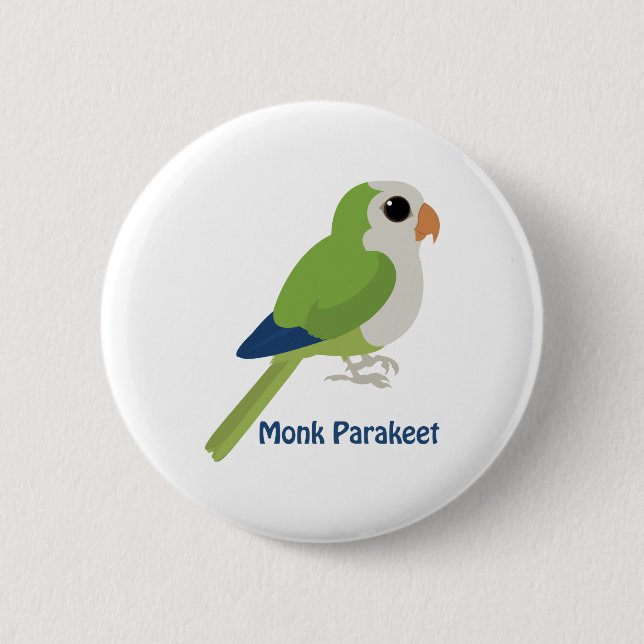Cute Munk Parakeet Knapp (Framsida)