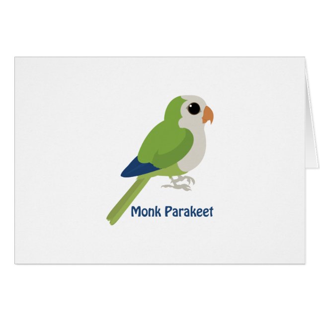 Cute Munk Parakeet OBS Kort (Framsidan Horizontal)
