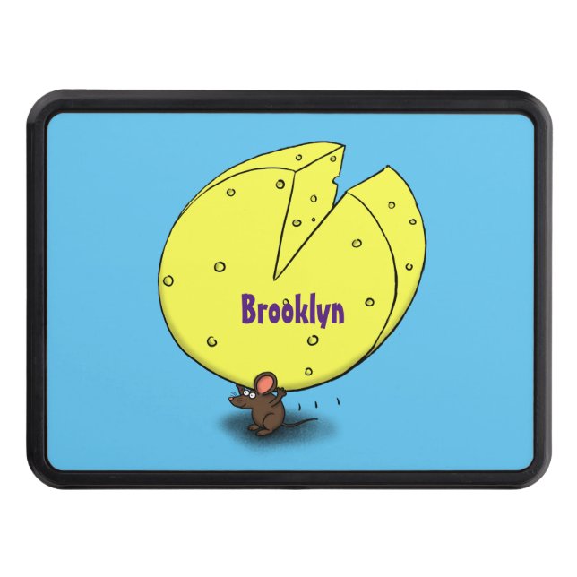 Cute-mus med illustration av ostens tecknad dragkroksskydd (Framsidan)