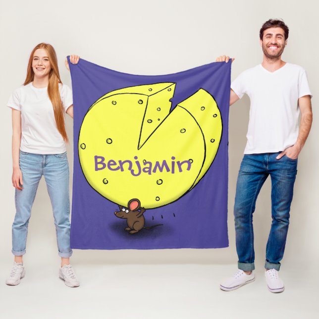 Cute-mus med illustration av ostens tecknad fleecefilt (På plats)
