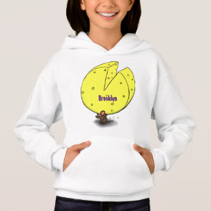 Cute-mus med illustration av ostens tecknad t shirt