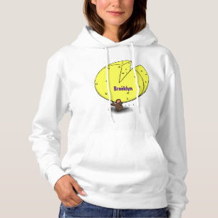 Cute-mus med illustration av ostens tecknad t shirt