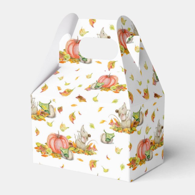 Cute-mus, pumpor och falla färglöst mönster presentaskar (Framsidan Sidan)