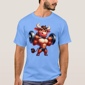 Cute Muscular Bull T Shirt