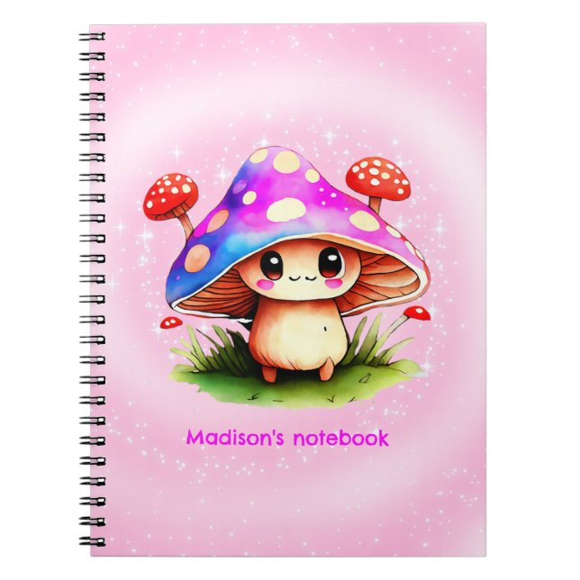 Cute Mushroom Anteckningsbok (Framsidan)