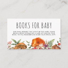Cute Mushroom Baby Shower Bokar Baby Tilläggskort