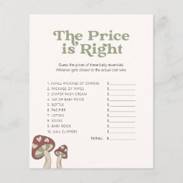 Cute Mushroom Baby Shower - Game - gissa Pris