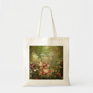 Cute Mushroom Fairy in Forest Tygkasse