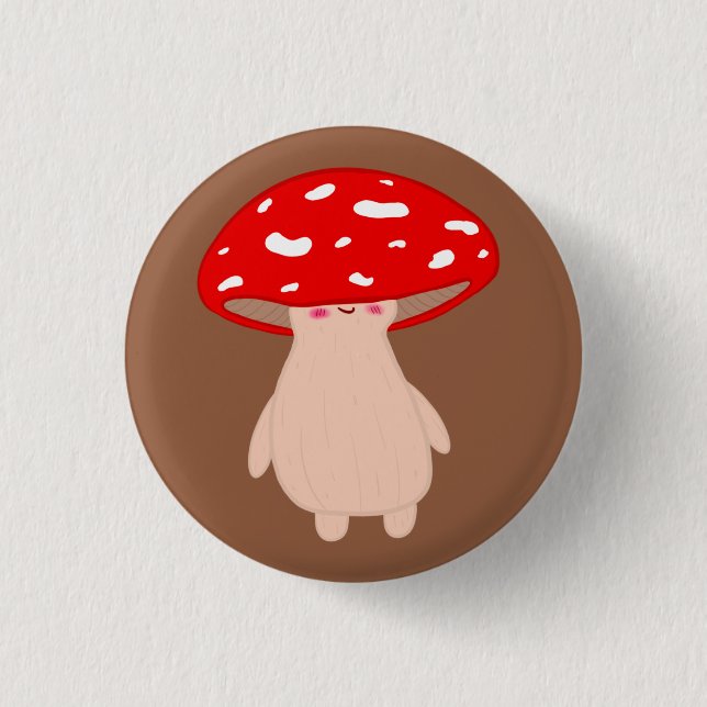 Cute Mushroom Knapp (Framsida)