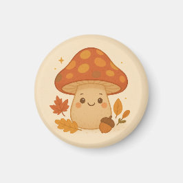 Cute Mushroom Magnet