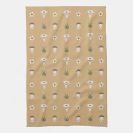 Cute Mushroom Mönster Kitchen Towel Kökshandduk