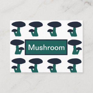 Cute Mushroom Mönster Visitkort