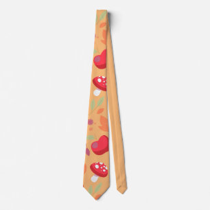 Cute Mushroom Neck Tie   Emma A Slips