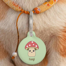 Cute Mushroom Pet-tagg