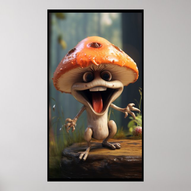 Cute Mushroom Poster (Framsidan)