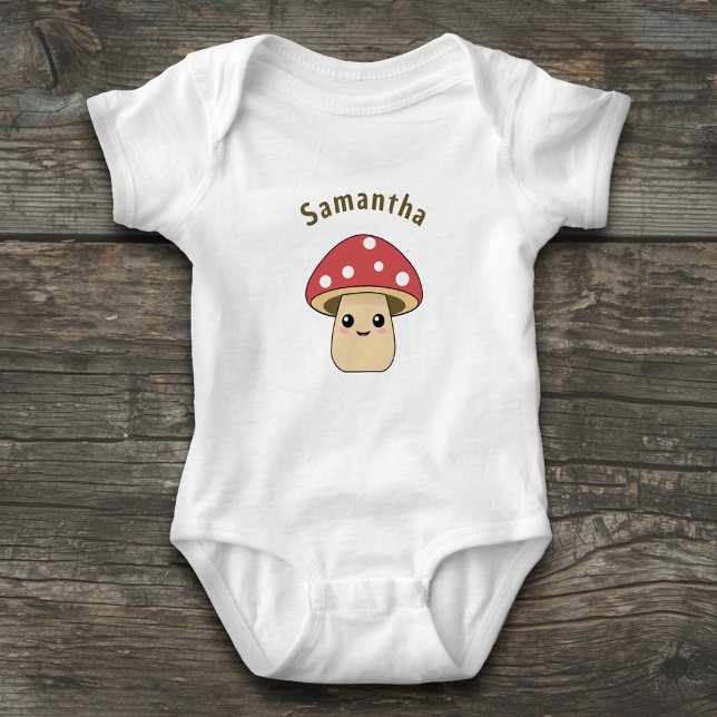 Cute Mushroom T Shirt (Cute Mushroom Baby Bodysuit)