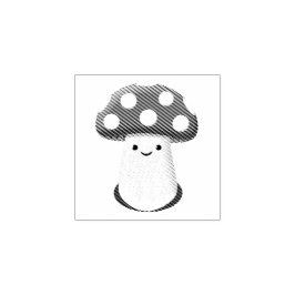 Cute Mushroom Teckning Stämpel
