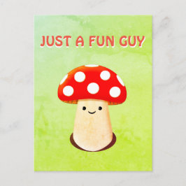 Cute Mushroom Teckning Vykort
