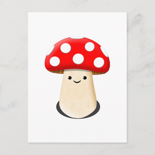 Cute Mushroom Vykort (Framsida)