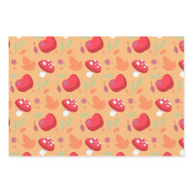 Cute Mushroom Wrapping Papper Lakan | Emma