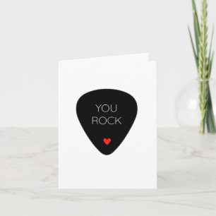Cute Music Birthday 'You Sten' Guitar pun Kort